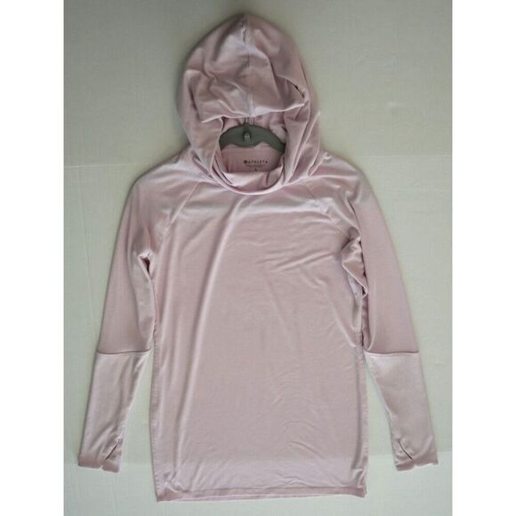 Athleta 405077 Women's Sz S Simply Lilac/Purple Essence Hooded L/S Tunic Top - Picture 6 of 7